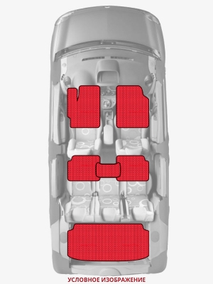 ЭВА коврики «Queen Lux» комплект для Chevrolet Suburban (8G)